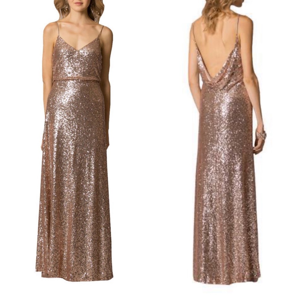 Jenny Yoo Jules Rose Gold Bridesmaid Dress